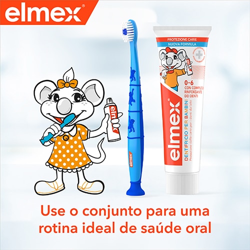 Pasta de dentes elmex® Infantil 